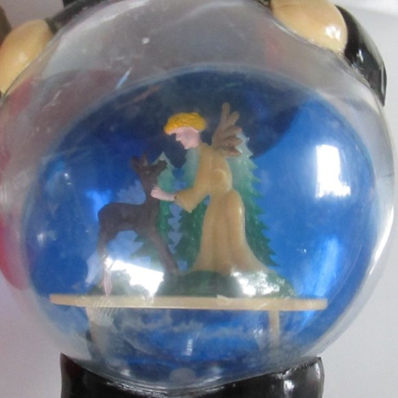 Santa Claus and Frosty the Snowman 1950s Vintage Christmas Snow Globes - Picture 5 of 7
